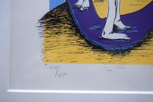 Yvonne van Ravenswoud - Zeefdruk, Ingelijst kopen? Bied vanaf 35!