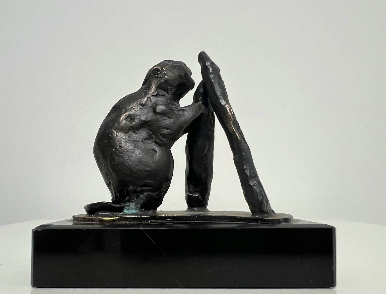 Brons (Onbekend) - bronzen sculptuur | 'Bever' kopen? Bied vanaf 1!