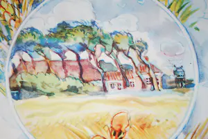 Johan Dijkstra - zeer zeldzame promotieprent 'het Groninger landschap'- kleurenlitho kopen? Bied vanaf 125!