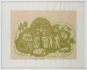 Lika Tov - Handgesigneerde druk, Garden of Eden - Ingelijst kopen? Bied vanaf 1!