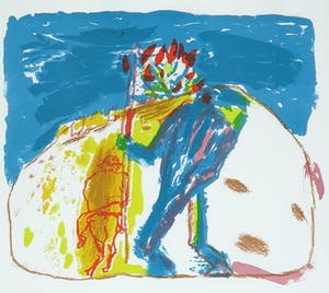 Pieter Defesche - Zeefdruk, Zonder titel - Ingelijst kopen? Bied vanaf 1!