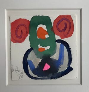 Jurjen de Haan - - Aquarel - abstract - 1999- ingelijst kopen? Bied vanaf 80!