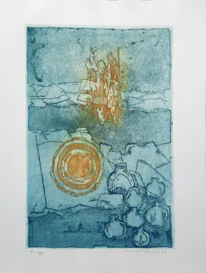 Buy Jan Montyn - aquatint ets - LOT / LUXE MAP met 3 etsen en gedichten - 25729? Bid from 325!