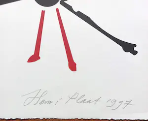 Henri Plaat - Insect-achtige constructie, litho kopen? Bied vanaf 55!