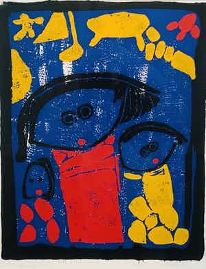 Giovanni Vetere - Moeder met kind ( met fraaie lijst) verkocht voor € 125!