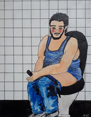 Anke Peddemors - kunst voor in het kleinste kamertje mg 12 kopen? Bied vanaf 15!