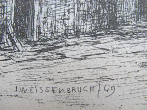 Jan Weissenbruch - Gezicht op de Sint Martinuskerk te Woudrichem kopen? Bied vanaf 50!