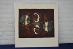 Cees van der Veer - Optische werking, 2/5, 1981 - Ets op papier - BKR Gouda kopen? Bied vanaf 20!