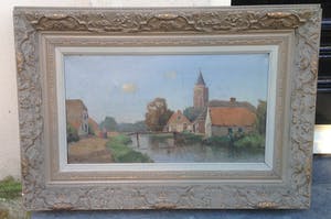 Jan Simon Knikker (sr.) - A9150 - Boerendorp met kerktoren kopen? Bied vanaf 300!