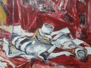 Bella Hendriksen Braham - Stilleven met schildergerei. kopen? Bied vanaf 25!