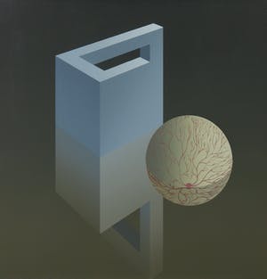 Dirk Huizer - Zeefdruk, Met het oog op de werkelijkheid - Ingelijst kopen? Bied vanaf 35!