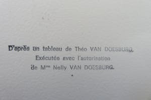 Theo van Doesburg - 4 zwarte vierkanten kopen? Bied vanaf 475!