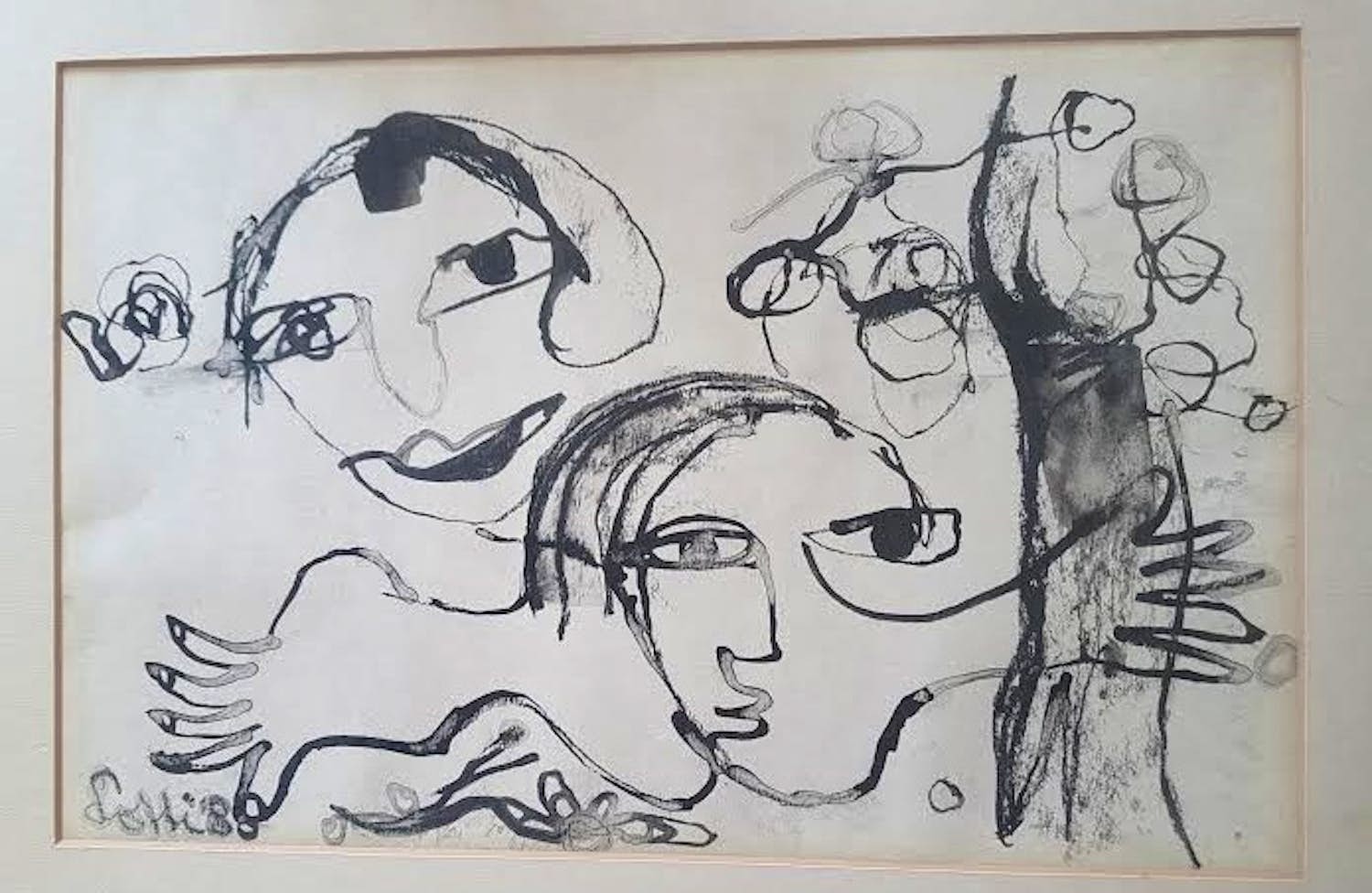 Lotti van der Gaag - FANTASIE FIGUREN GEMENGDE TECHNIEK OP PAPIER COBRA kopen? Bied vanaf 225!