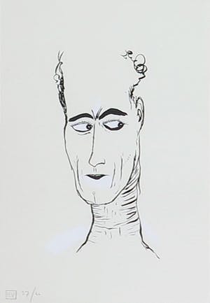 Henk Visch - Zeefdruk, Portretten - Ingelijst kopen? Bied vanaf 1!