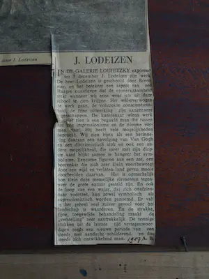 Jo Lodeizen - Olieverf op paneel, Stilleven met boeken en zandloper – 1931 kopen? Bied vanaf 1!