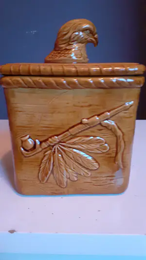 Niet of onleesbaar gesigneerd - Native Indian tabakspot USA Choctaw indians Oklahoma kopen? Bied vanaf 1!