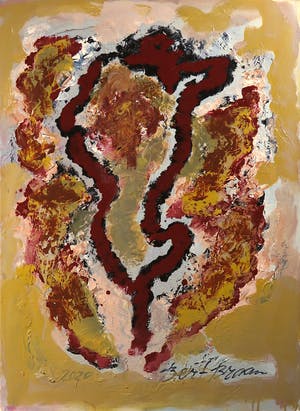 Bert Braam - Acryl op doek, Zonder titel kopen? Bied vanaf 1!