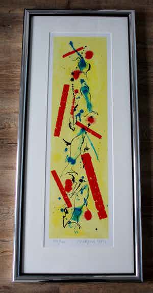 Nic Jonk - Zeefdruk - 1994 (nette lijst!) verkocht voor € 125!