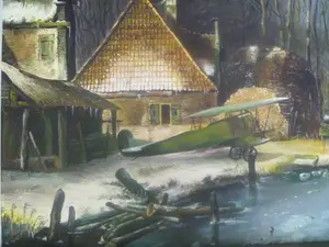 Peter Meuleners - prachtig schilderij - versteend landschap kopen? Bied vanaf 39!