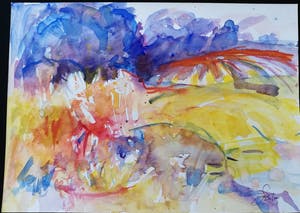 Franscz Witte - 3 aquarellen van landschappen kopen? Bied vanaf 20!