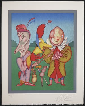 Mikhail Chemiakin - Litho, Zonder titel kopen? Bied vanaf 1!
