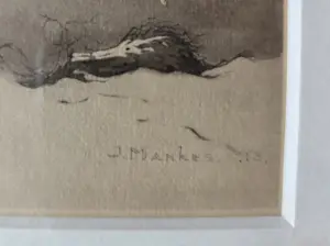 Jan Mankes - Winterlandschap. Heliogravure. Ingelijst. kopen? Bied vanaf 159!