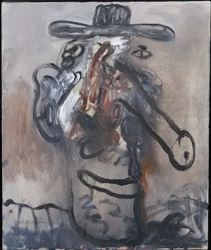 Anton Martineau - Olieverf op doek, Figuur - Ingelijst kopen? Bied vanaf 1!