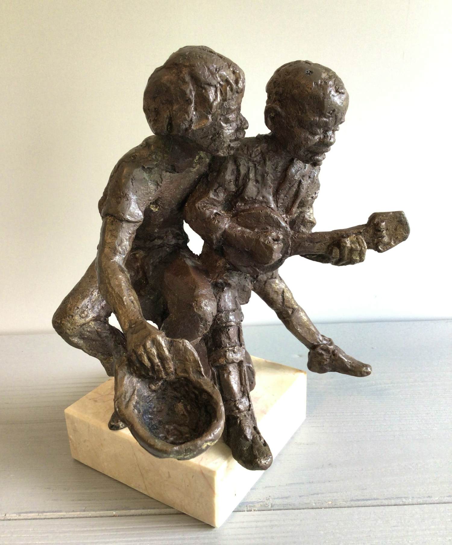 Marijke Ravenswaay-Deege - “ Straatmuzikanten “ zeldzaam verkocht voor € 65!