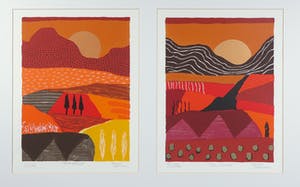 Ronald Boonacker - Zeefdrukken, Montebello en Del Campo - Ingelijst kopen? Bied vanaf 50!