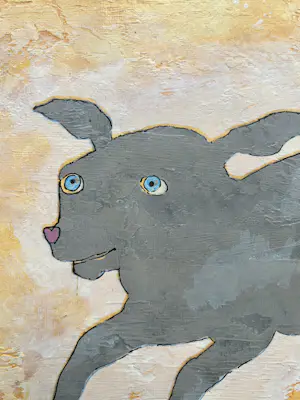 Gert Strengholt - Gemengde druktechniek op papier | 'Nasty dogs 4' | 2011 (FRAAI INGELIJST) kopen? Bied vanaf 10!