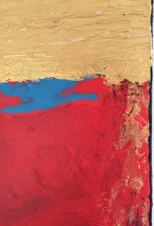 John Foppen - Symphony - In - WH. - Red - Gold ........ # K06 . XL. GROOT. kopen? Bied vanaf 179!