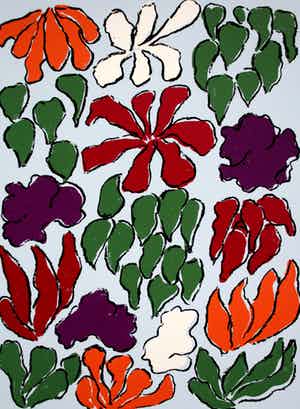 Jan Wolkers - zeefdruk: Lente - 2000 + gedicht verkocht voor € 225!