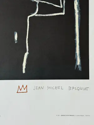 Jean-Michel Basquiat - Lithographie Le Roi - 1997 kopen? Bied vanaf 520!