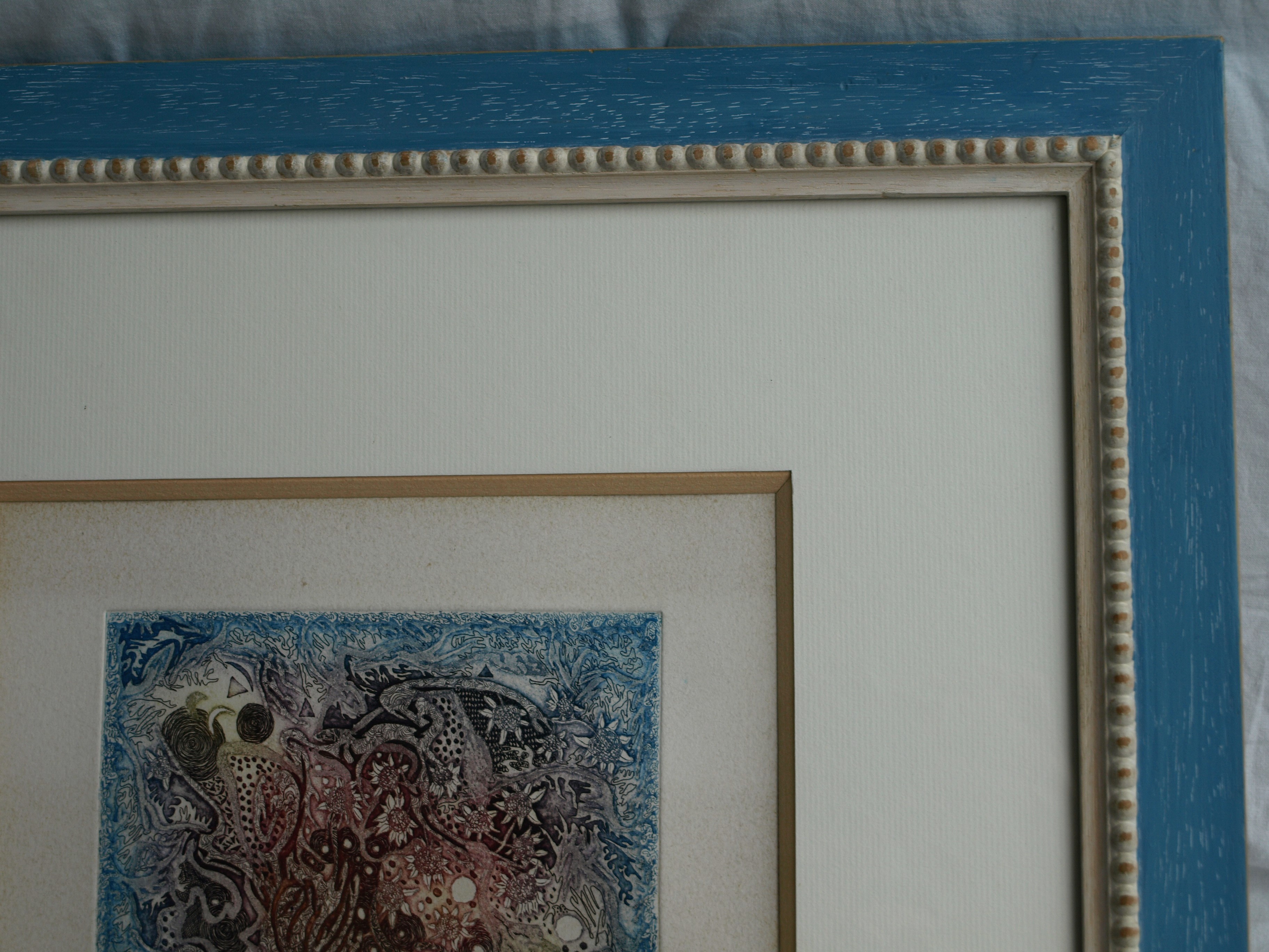 Niet of onleesbaar gesigneerd - Ets, Zonder titel – gesigneerd en ingelijst  kopen? Bied vanaf 1!