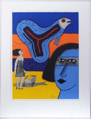 Corneille - "L'oiseau volant" groot formaat verkocht voor € 199!