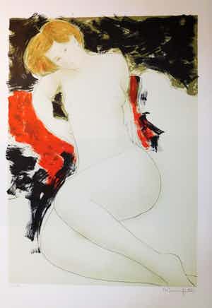 Alain Bonnefoit - Nu à la Chaise Rouge verkocht voor € 45!