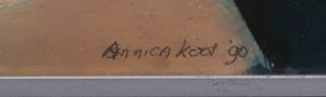 Annica Koot - Acryl op papier, Zonder titel - Ingelijst kopen? Bied vanaf 35!
