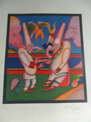 Mikhail Chemiakin - Litho. HET CARNAVAL IN ST PETERSBURG kaufen? Bieten Sie von 40!