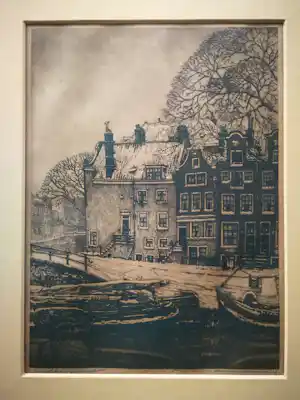 Cornelis Brandenburg - Achtergracht. verkauft für € 75!