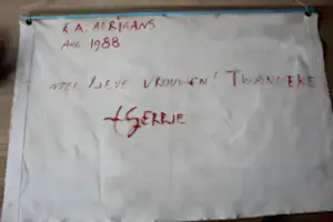 Leon Adriaans - olieverf op doek: vlinder - 1988 (gemaakt voor vrouw en dochter) kaufen? Bieten Sie von 1550!