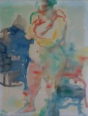 Arie Schouten - aquarel - ingelijst kopen? Bied vanaf 1!