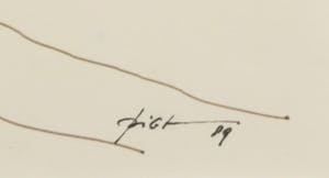 Piet Snoeren - Pentekening, Rousson kopen? Bied vanaf 1!