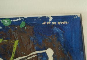 Hans Ittmann - Ingelijst, olieverf op papier , Optie – 47 x 57 cm - ca. 1955-1960 kopen? Bied vanaf 1!