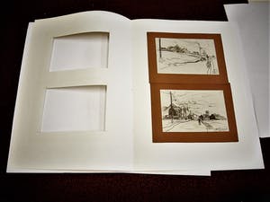 Niet of onleesbaar gesigneerd - 1934- twee (2) potloodtekeningen 1930 "Terwinsel Kerkrade Limburg" gesigneerd kopen? Bied vanaf 1!