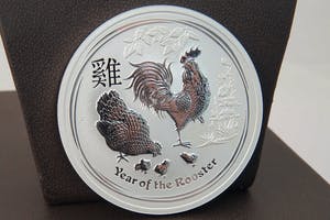 2425-Massief .999 zilveren 8$ Australia Elizabeth II - Year of the Rooster -2017 kopen? Bied vanaf 70!