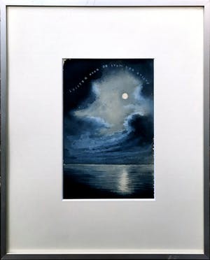 Niet of onleesbaar gesigneerd - Luister naar de stem der stilte - aquarel kopen? Bied vanaf 1!