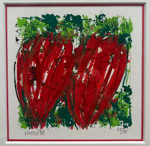 Ad van Hassel - 2x Tulpen (Ingelijst) kopen? Bied vanaf 55!