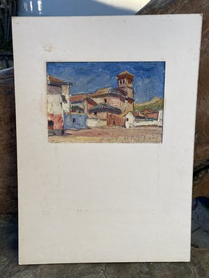 Gerard Huijsser - C4992-18, Mediterraans stadsgezicht kopen? Bied vanaf 65!