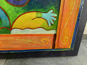 Clemens Briels - Handbewerkte zeefdruk Nr. 4 - Un jardiro secreto - op paneel kopen? Bied vanaf 300!