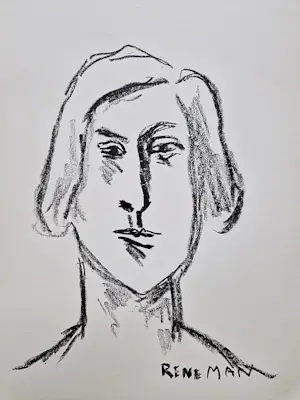 Max Reneman - Twee monochrome jaren 60 Litho's "dames portretten" potloodgesigneerd kopen? Bied vanaf 31!